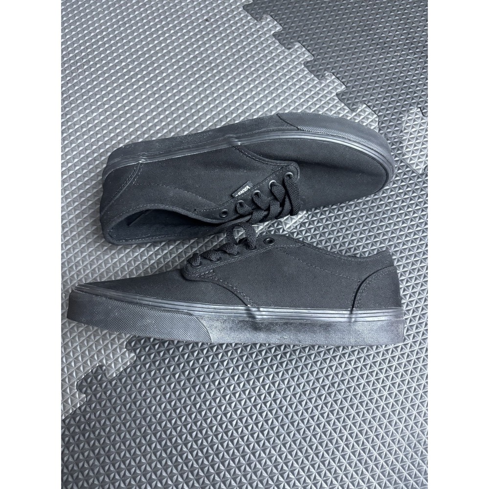 Vans Ward Low Top Sneakers Men's US 9.5 Black Canvas Skate Casual‎ Shoes